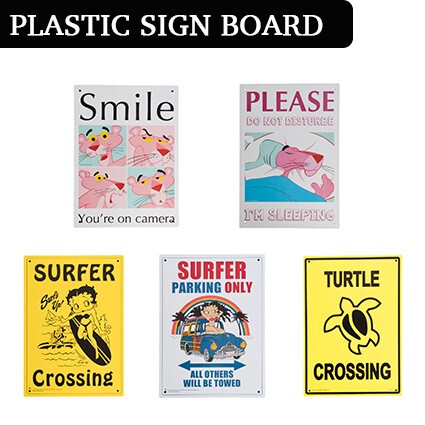 【Cute!!】プラスティックサインボード【Pink Panther & Betty Boop サーファー他】 PLASIGN